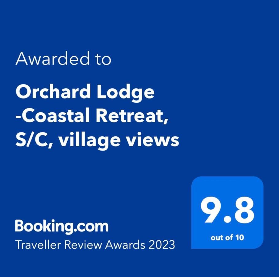 Orchard Lodge -Coastal Retreat, New Build, Village Views, Private Garden And Terrace Saint Brides Major Exterior foto